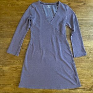 Horny Toad Purple Faux Wrap Dress
